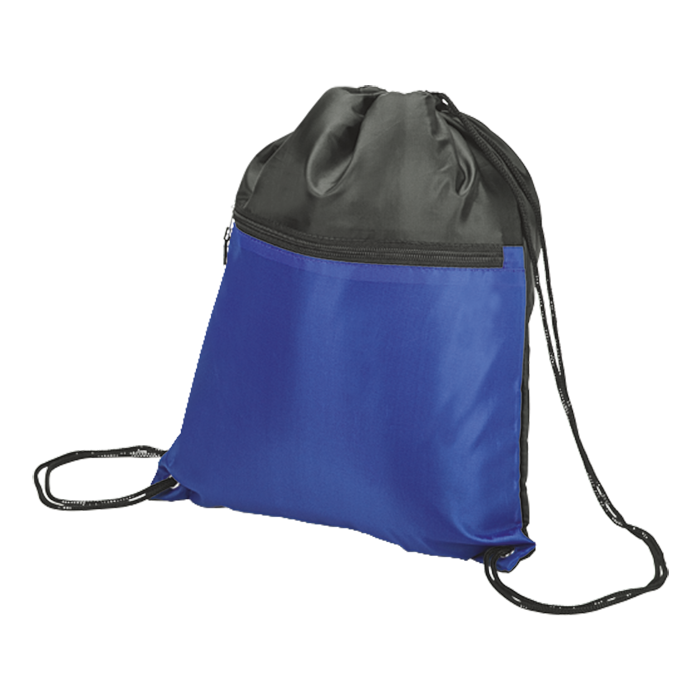 Sport Drawstring Bag With Zip Pocket