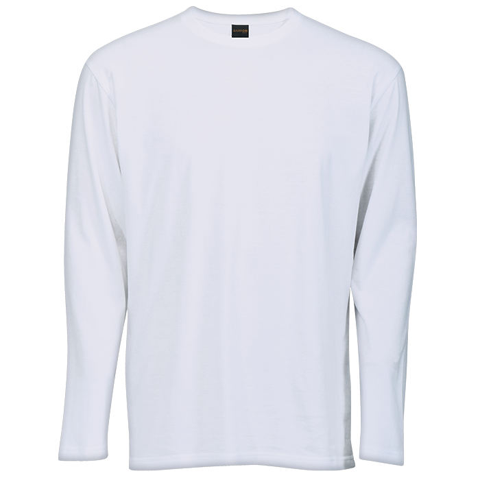 145g Long Sleeve T-Shirt  White / SML / Regular - 