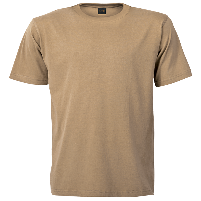 145gsm Creative Cotton Round-Neck T-Shirt Khaki / 3XL / Regular - Shirts & Tops