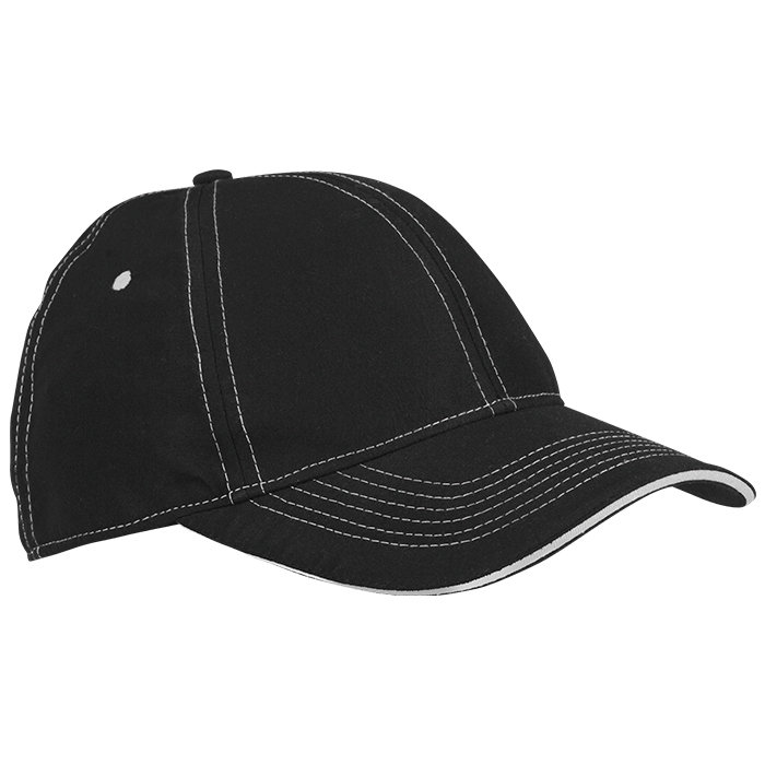 6 Panel Microfibre Stitch Cap