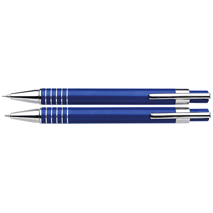 BP3298 - Lacquered Barrel Matching Ballpoint Pen and Clutch Pencil Set