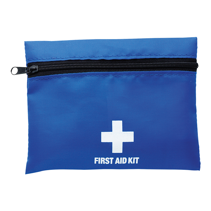 First Aid Kit in Zippered Pouch with Belt Clip