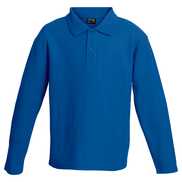 175g Pique Knit Long Sleeve Golfer Kiddies