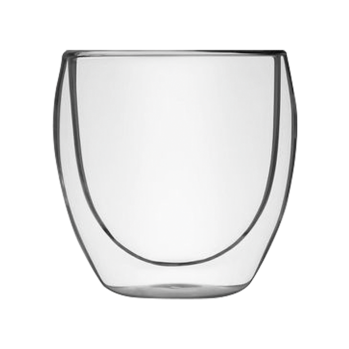 Elegant Double Wall Glass Mug in Gift Box