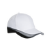 6 Panel Preston Cap White/Black/Grey / STD / Last Buy - Caps