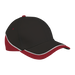 6 Panel Trio Cap Black/Red/White / STD / Regular - Caps