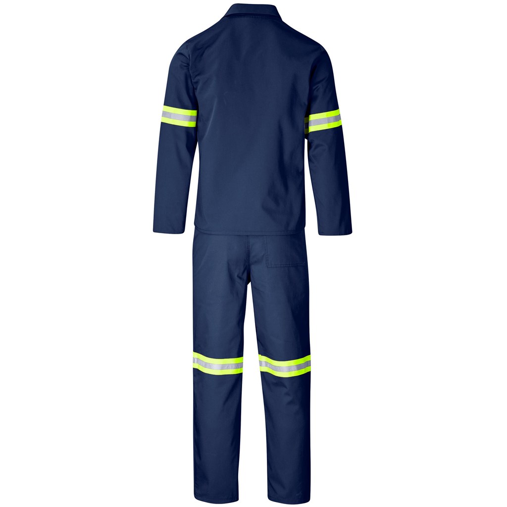Trade Polycotton Conti Suit - Reflective Arms & Legs - Yellow Tape