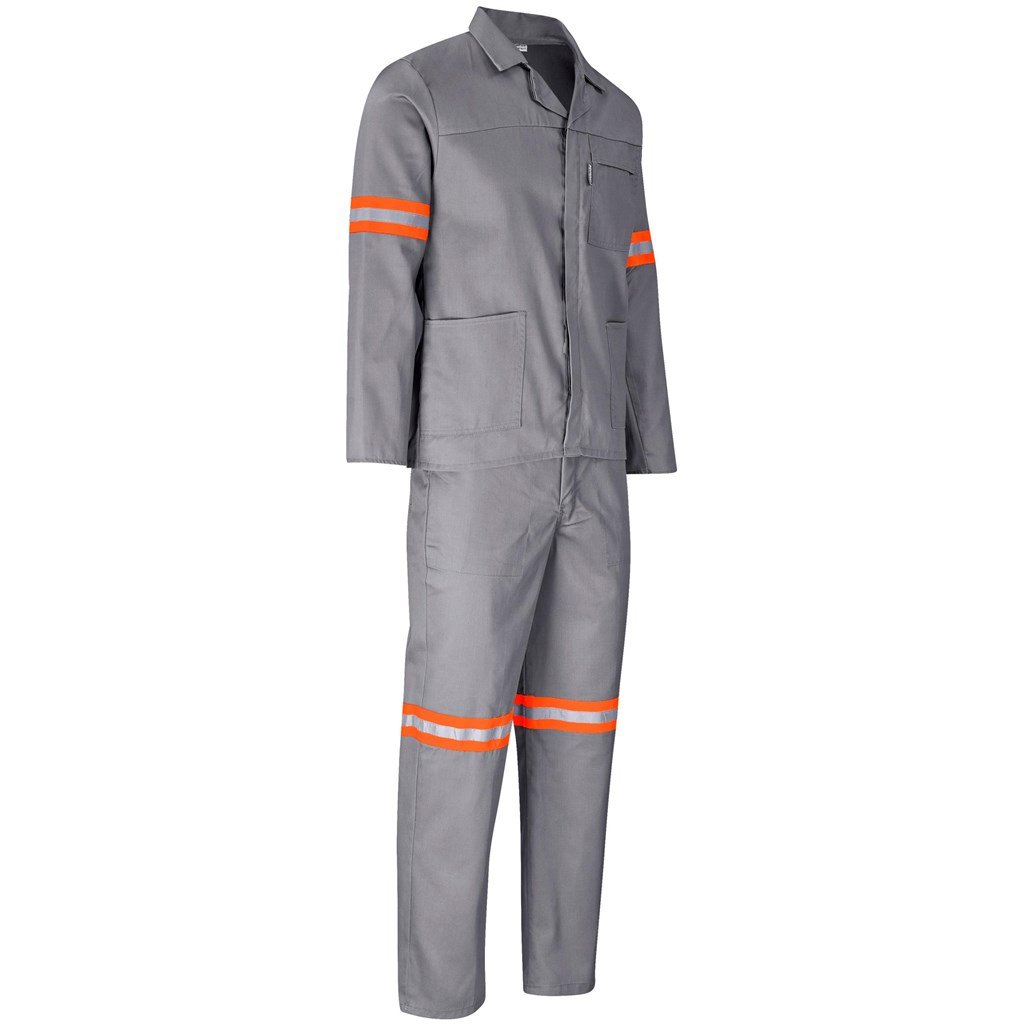 Trade Polycotton Conti - Suit Reflective Arms, Legs & Back - Orange Tape