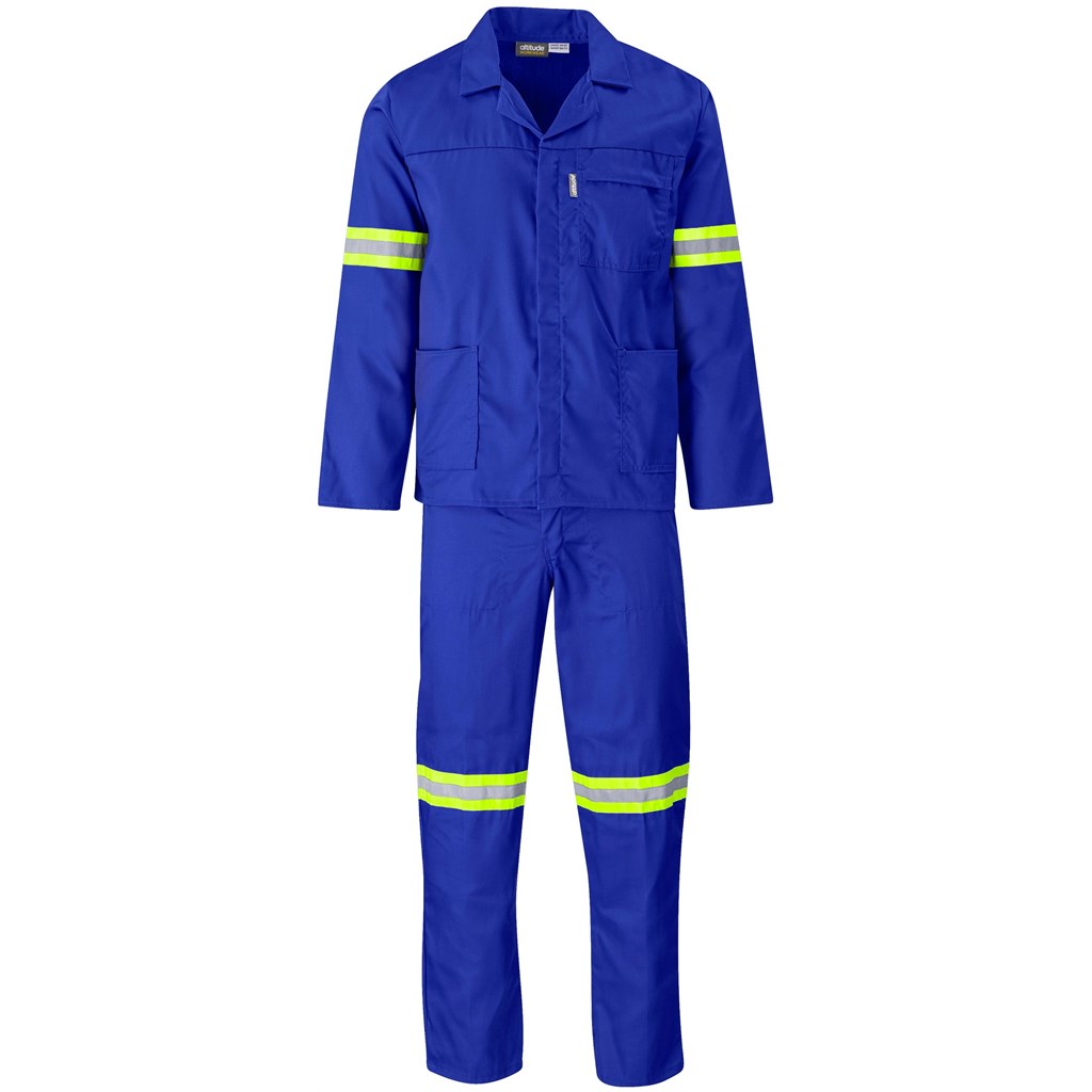 Trade Polycotton Conti Suit - Reflective Arms & Legs - Yellow Tape
