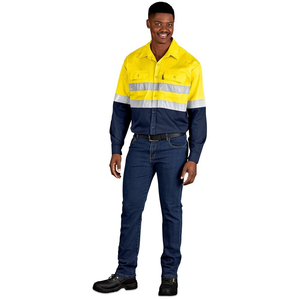 Vented Two-Tone Reflective Work Shirt