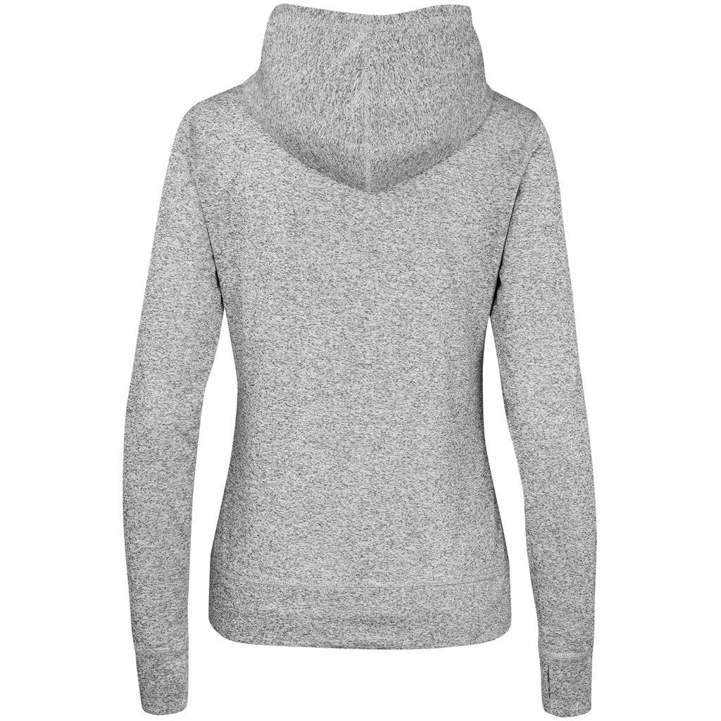Ladies Fitness Lightweight Hooded Sweater - Red