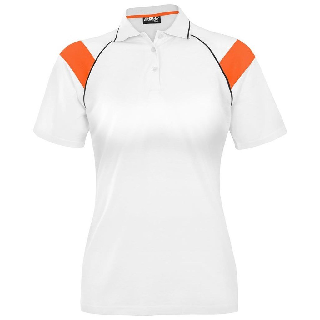 Ladies Score Golf Shirt  - Black Lime