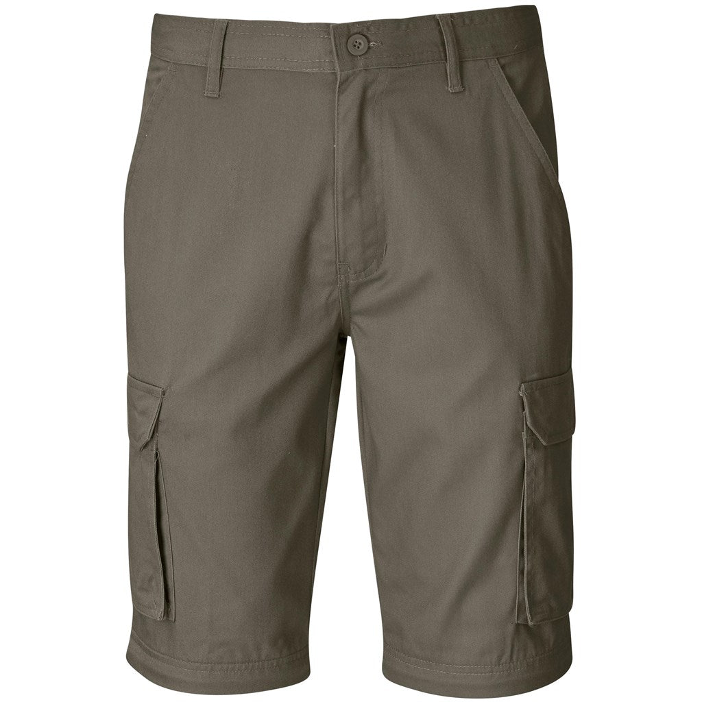 Mens Cargo Zip Off Pants  - Brown