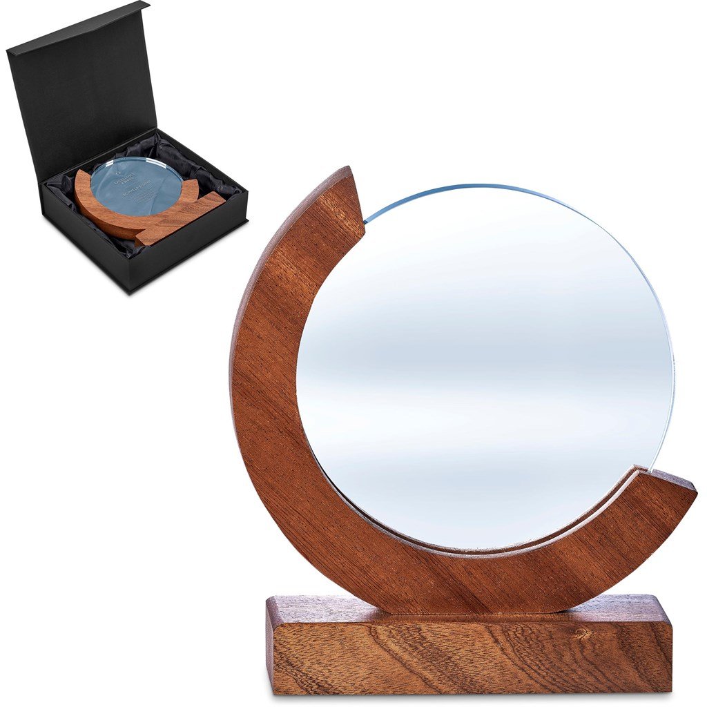 Reverence Achievement Award - Premium Optical Glass and Wood