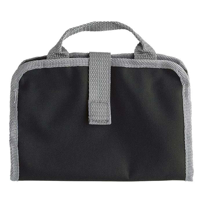 Toiletry Bag with Dual Zippered Compartments