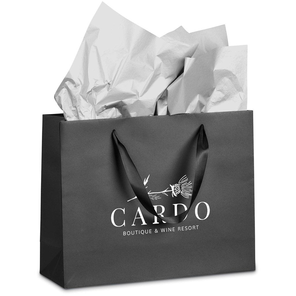 Ritz Midi Paper Gift Bag - Black