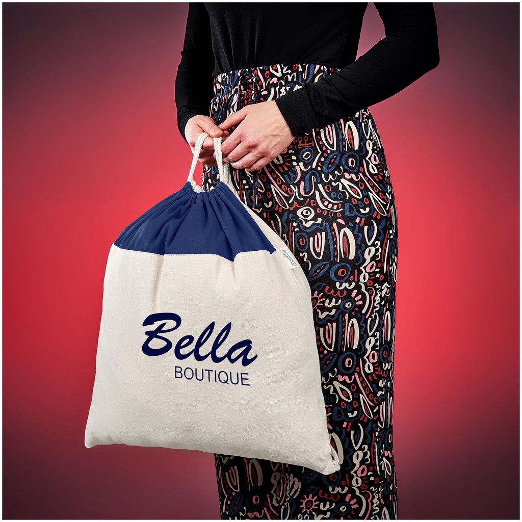 Dominica Jumbo Cotton Drawstring Bag