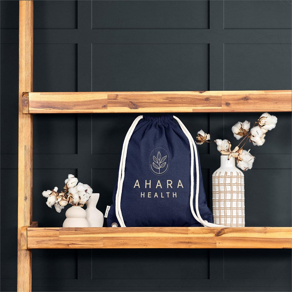 Kinchaku Recycled Canvas Drawstring Bag