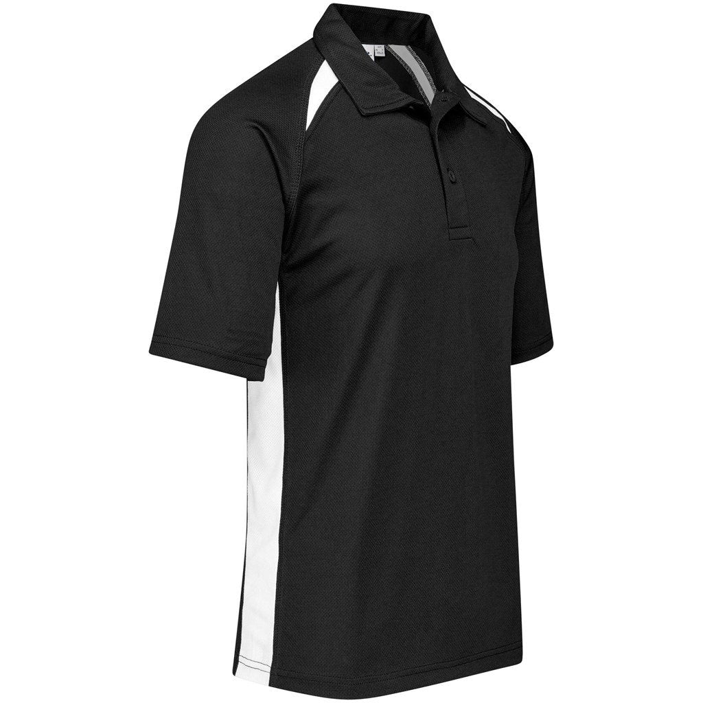 Mens Splice Golf Shirt - Green Gold