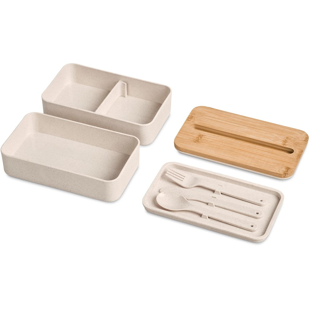 Dura Wheat Straw & Bamboo Lunch Box Set