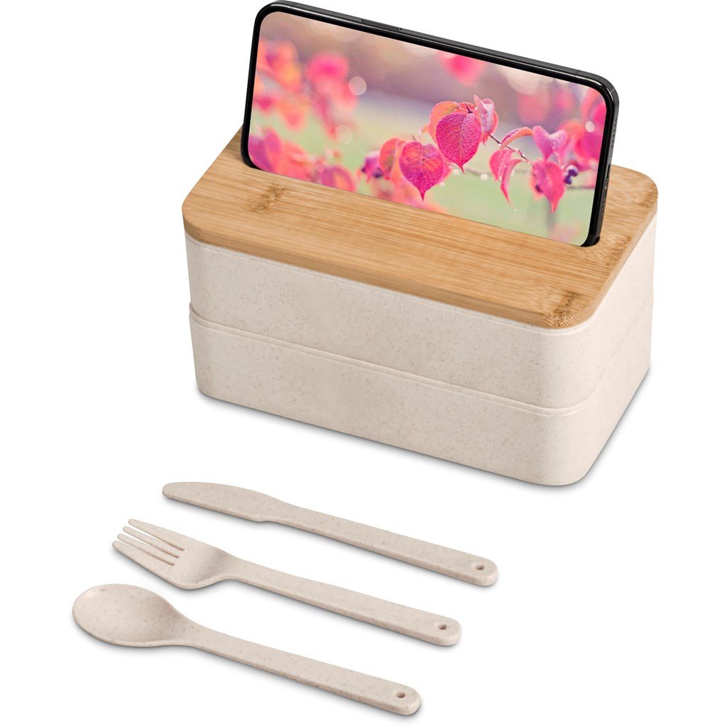 Dura Wheat Straw & Bamboo Lunch Box Set