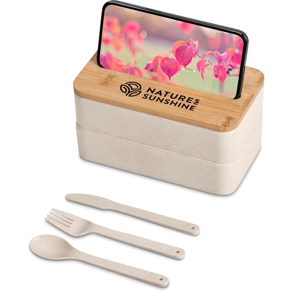 Dura Wheat Straw & Bamboo Lunch Box Set