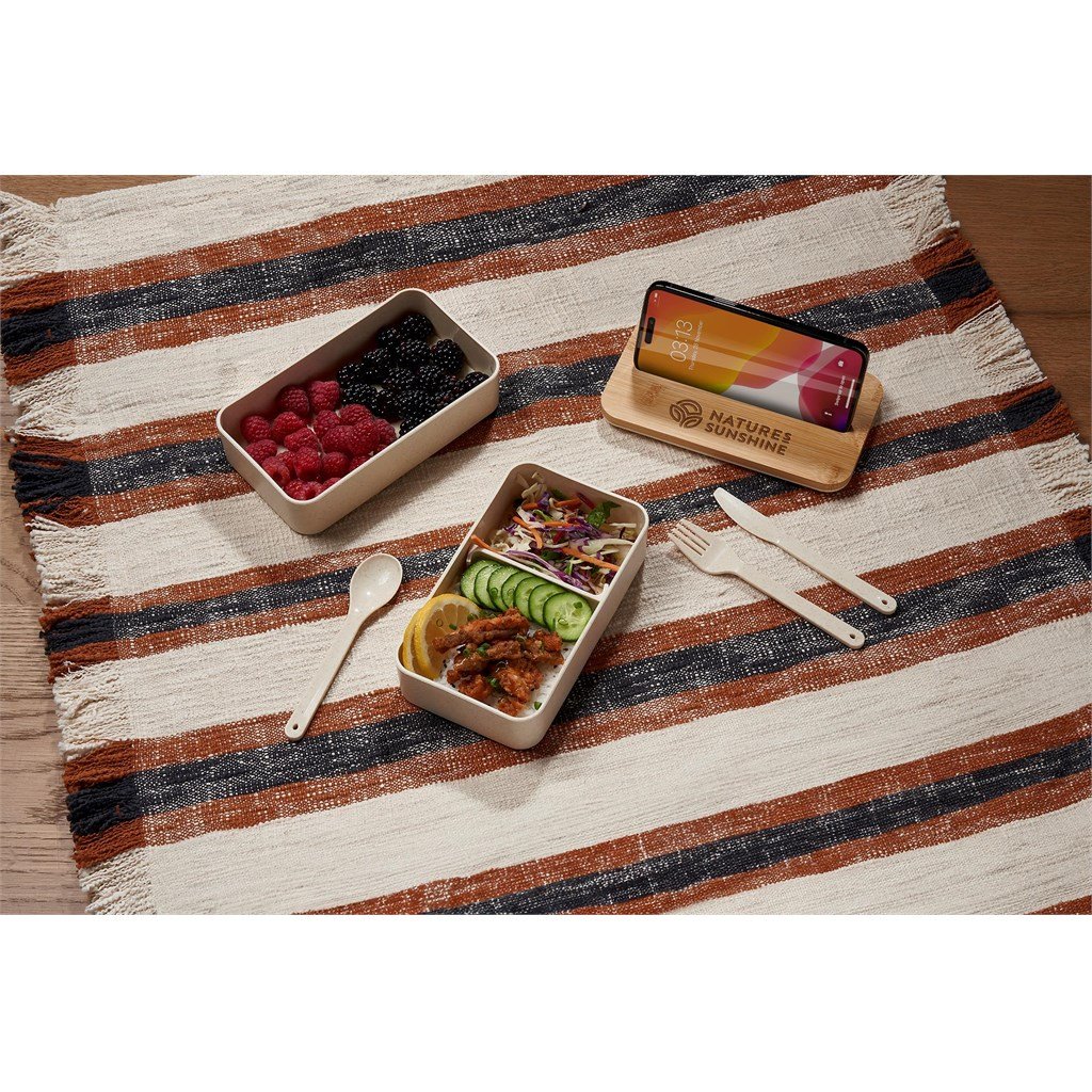 Dura Wheat Straw & Bamboo Lunch Box Set