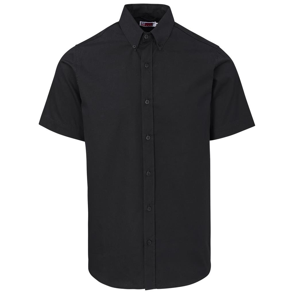 Mens Short Sleeve Cotton Twill Moderna Shirt