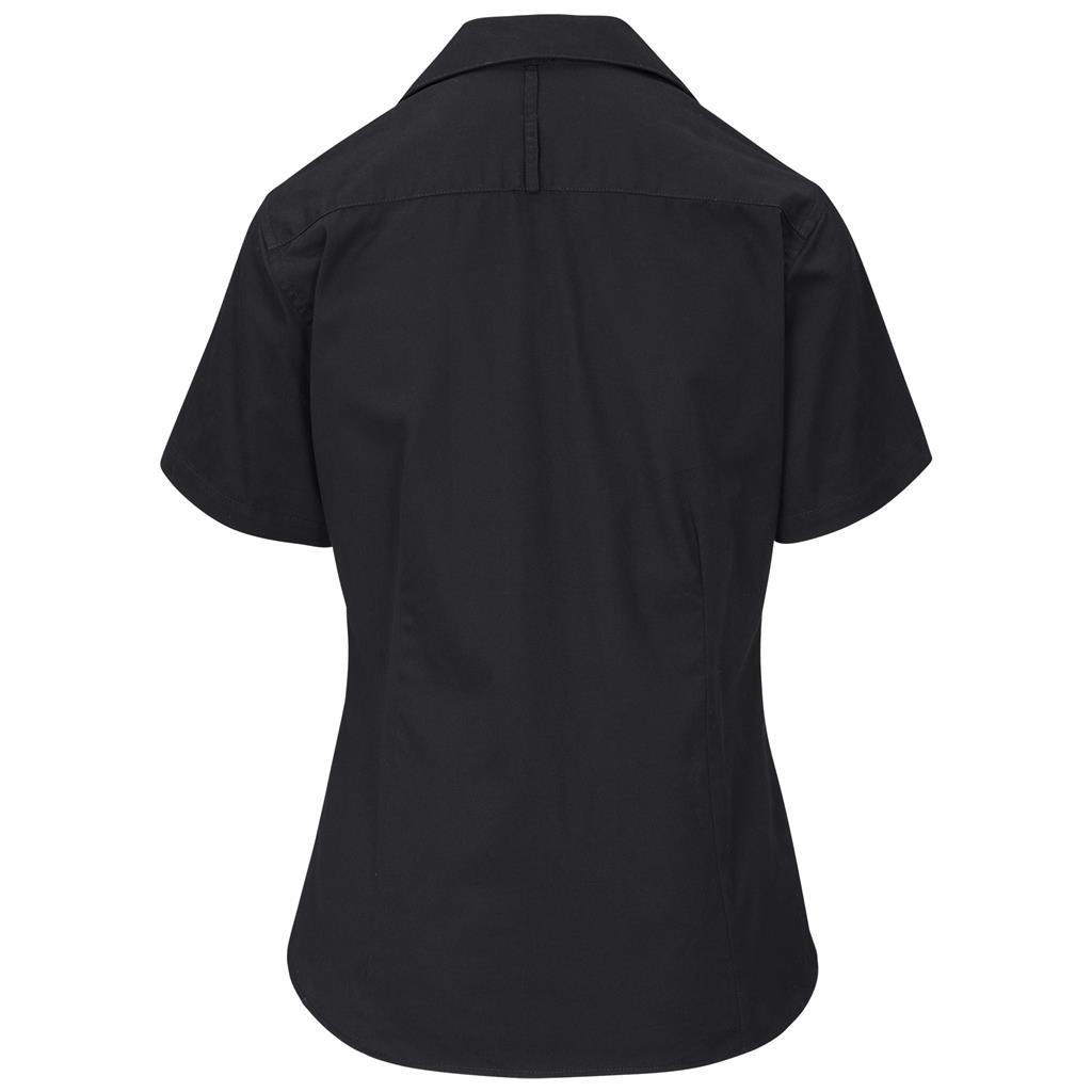 Ladies Short Sleeve Cotton Twill Moderna Shirt