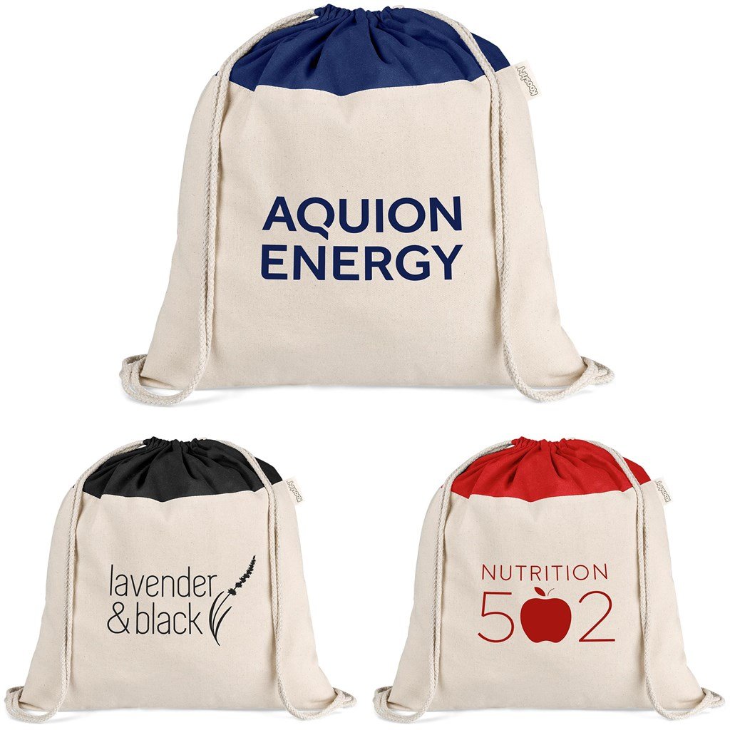 Dominica Jumbo Cotton Drawstring Bag