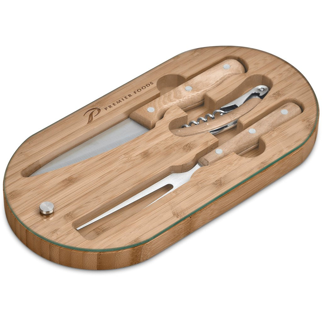 Suraisu Bamboo Food & Wine Set