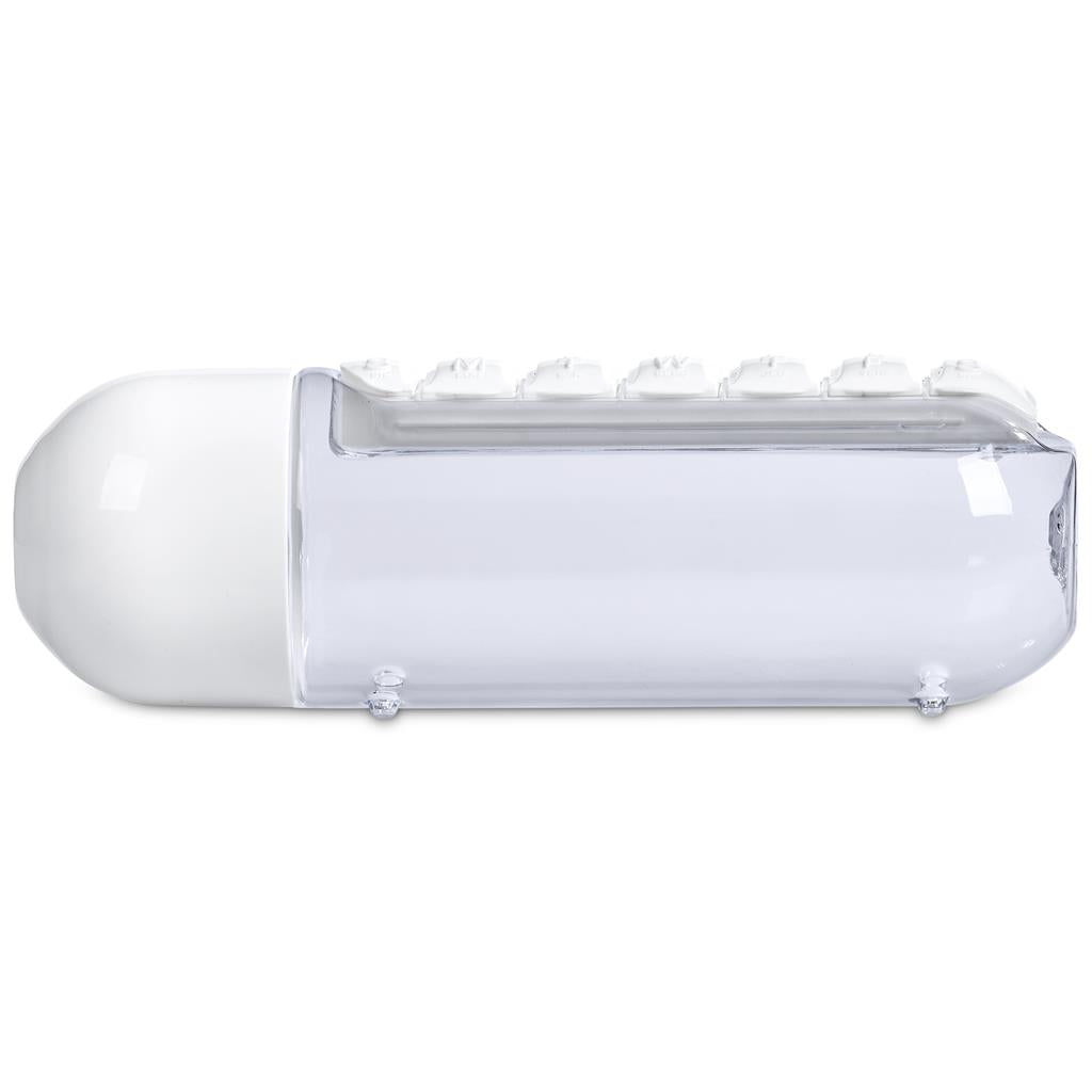 Vita-Stream Pill Box Plastic Water Bottle - 600ml