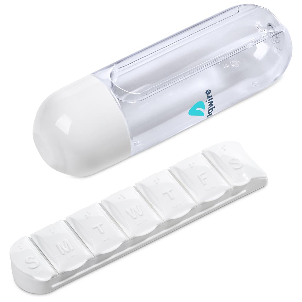 Vita-Stream Pill Box Plastic Water Bottle - 600ml