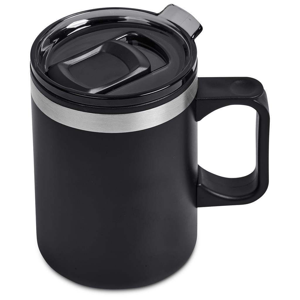 Angelo Stainless Steel & Plastic Double-Wall Mug – 360ml