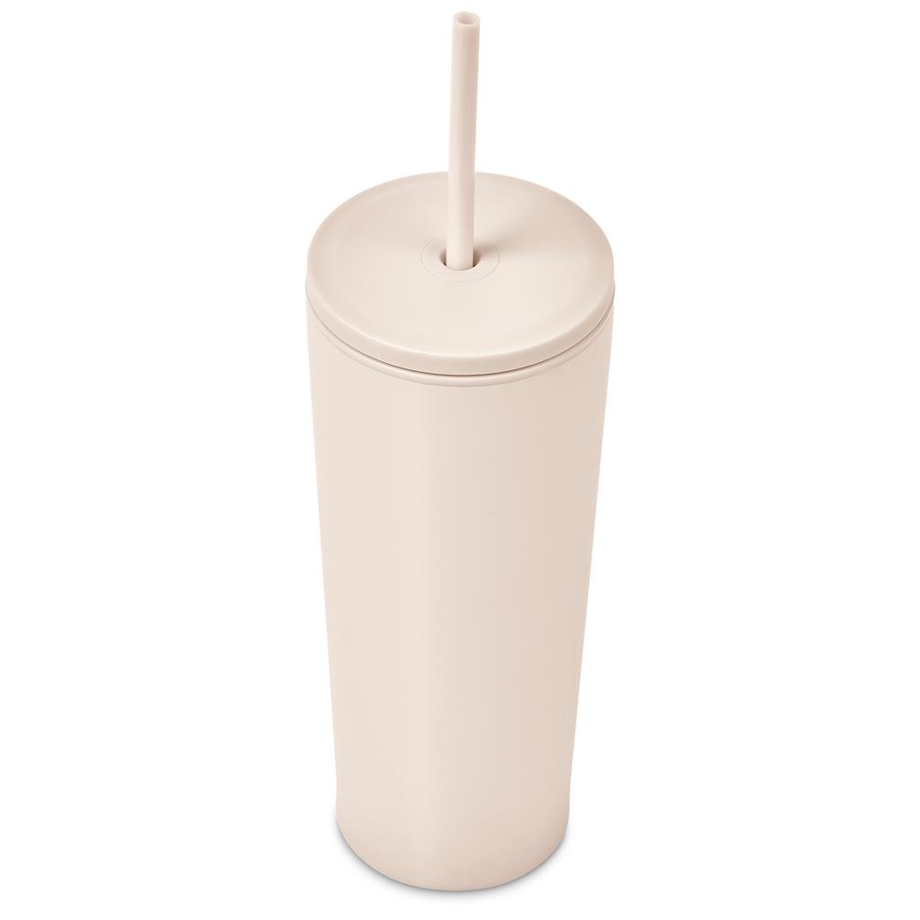 Concorde Stainless Steel & Plastic Double-Wall Tumbler & Straw - 720ml