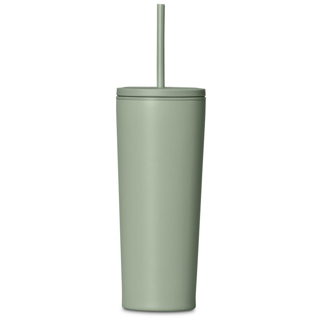 Concorde Stainless Steel & Plastic Double-Wall Tumbler & Straw - 720ml