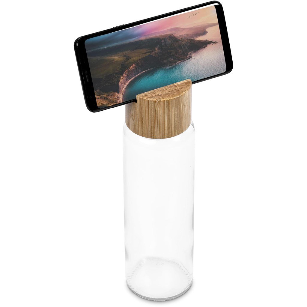 Kenko Phone Stand Glass Water Bottle – 700ml