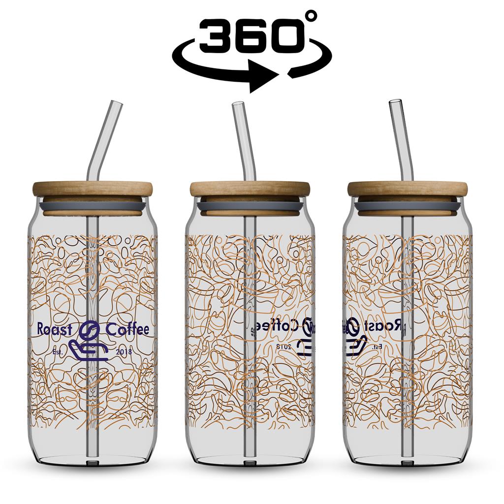 Natsu Glass & Bamboo Tumbler & Straw - 500ml