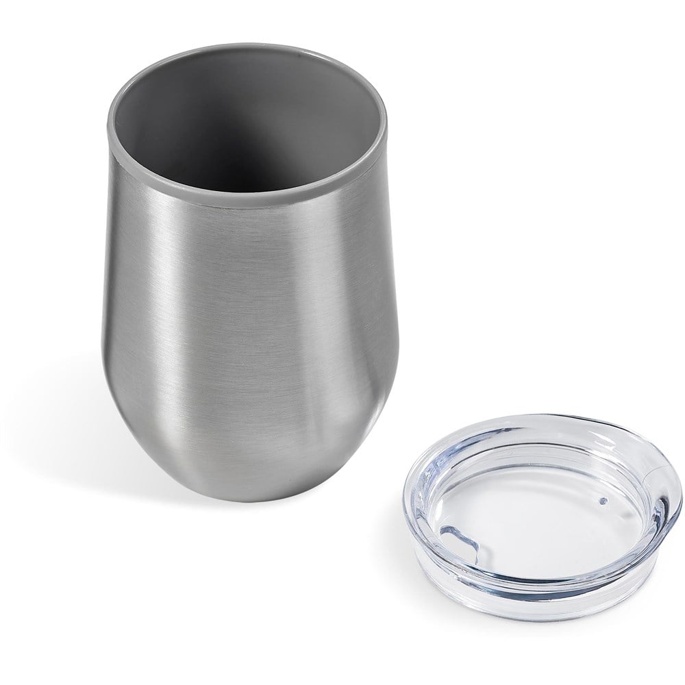Stainless Steel & Plastic Double-Wall Tumbler - 350ml