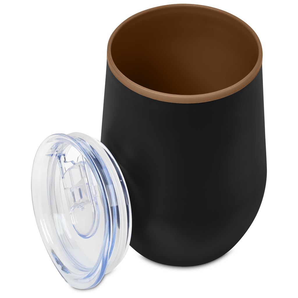 Ovolo Stainless Steel & Plastic Double-Wall Tumbler – 350ml