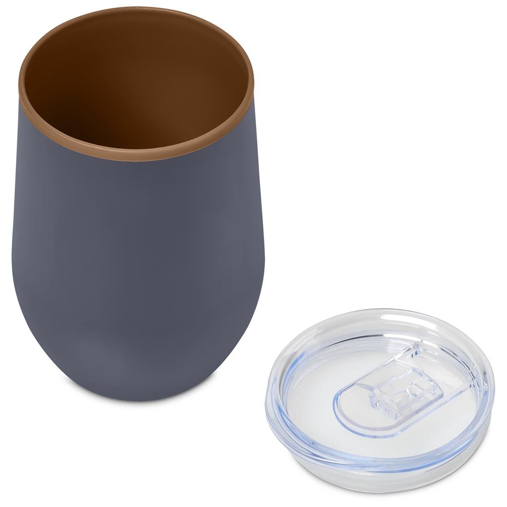 Ovolo Stainless Steel & Plastic Double-Wall Tumbler – 350ml