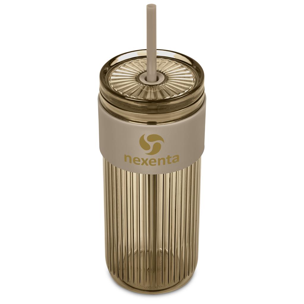 Mayfair Plastic Tumbler & Straw – 650ml