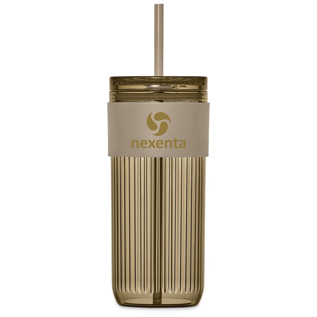 Mayfair Plastic Tumbler & Straw – 650ml