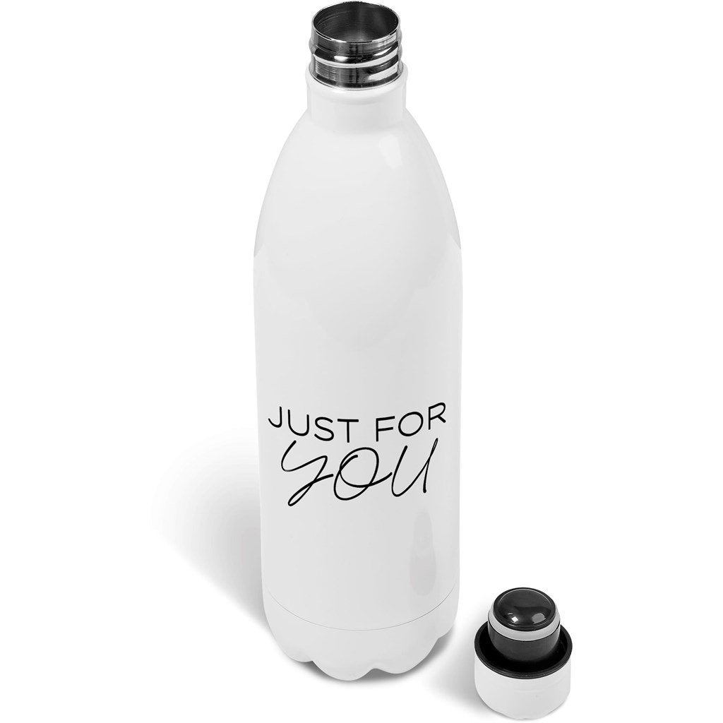 Serendipio Atlantis Stainless Steel Vacuum Water Bottle - 1 Litre - Silver