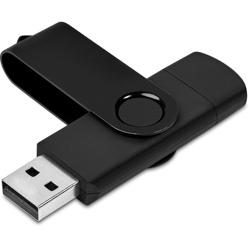 Shuffle Gyro Black Flash Drive – 8GB