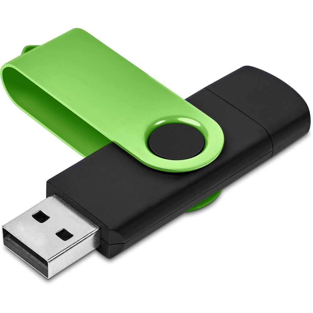 Shuffle Gyro Black Flash Drive – 8GB