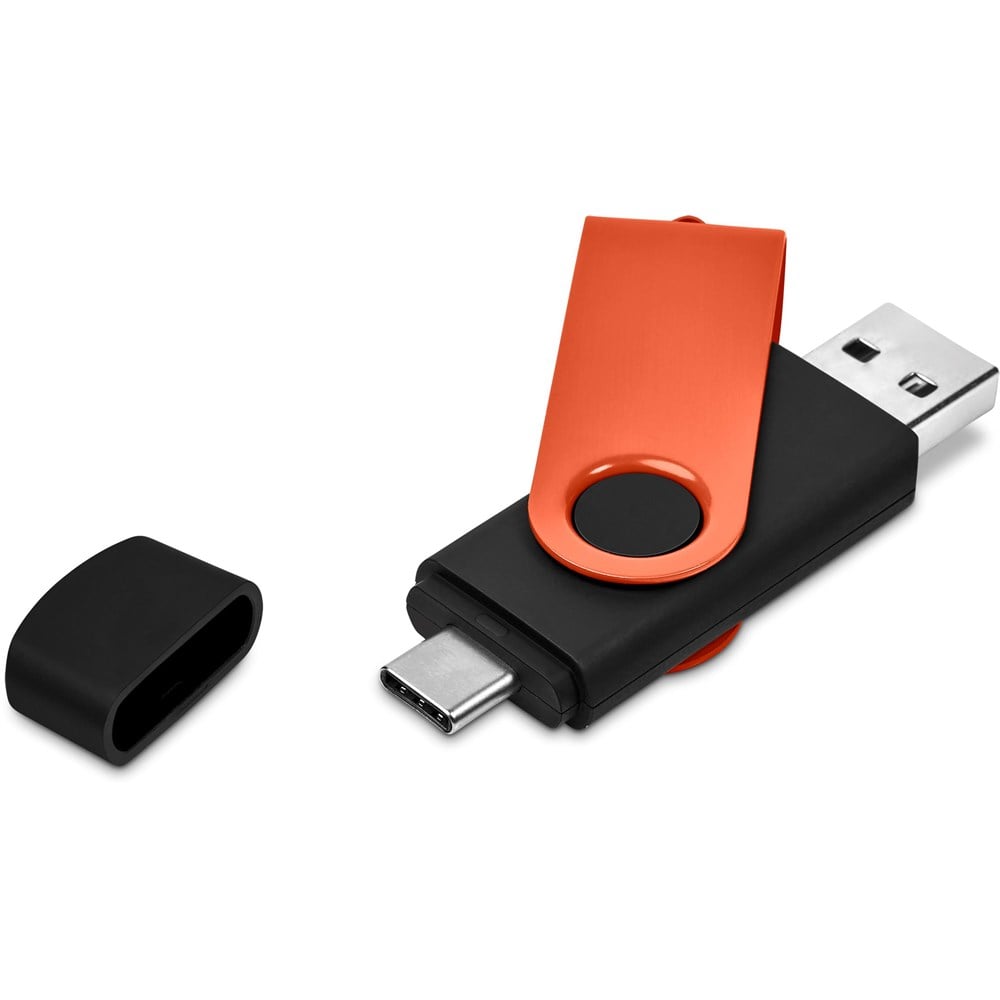 Shuffle Gyro Black Flash Drive – 8GB