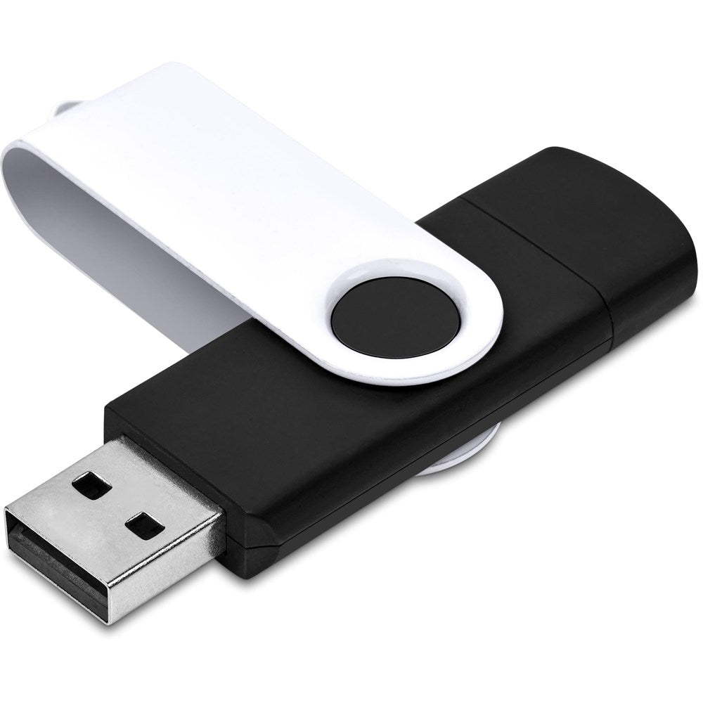 Shuffle Gyro Black Flash Drive – 8GB