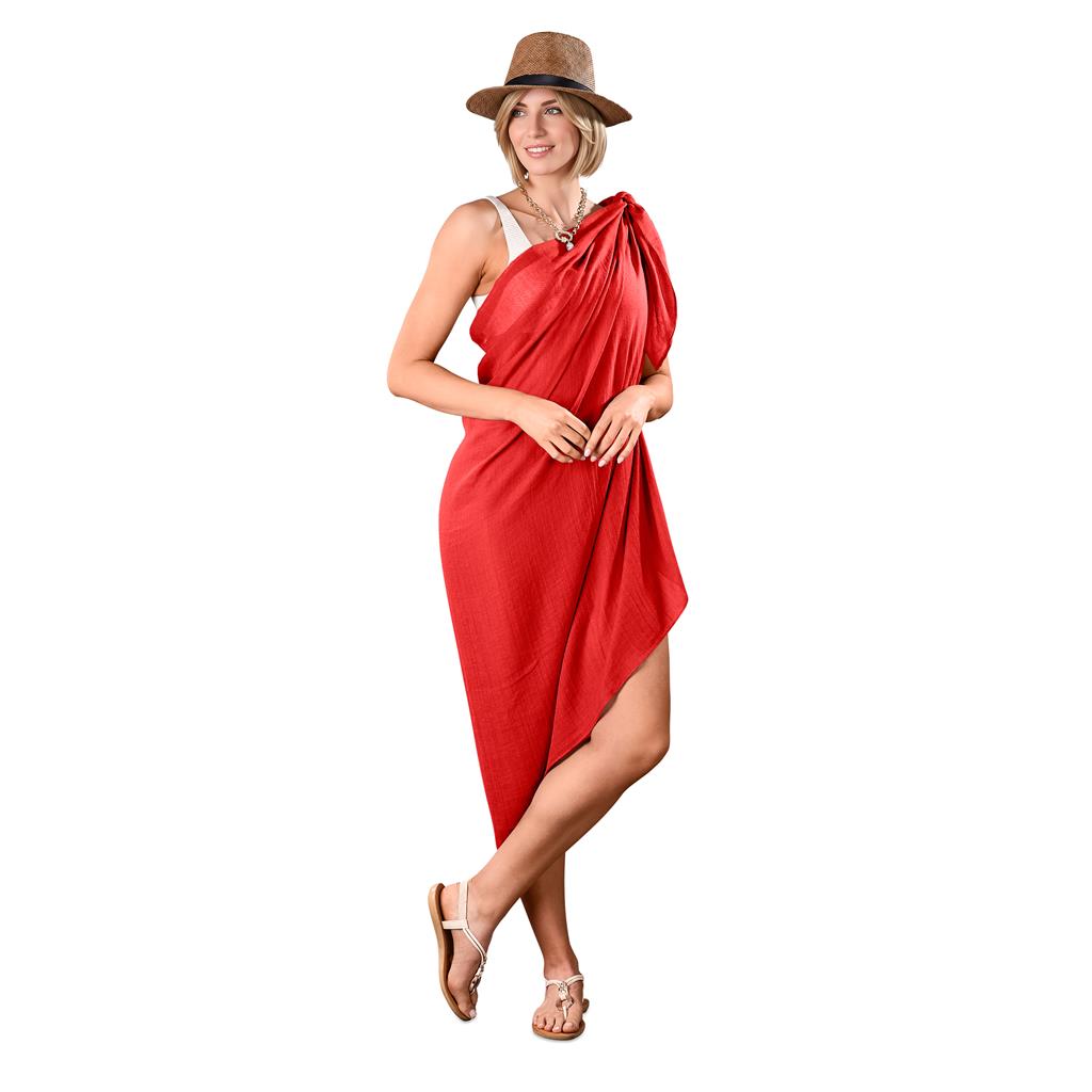 Hawaii Multi-Function Scarf & Sarong - Red