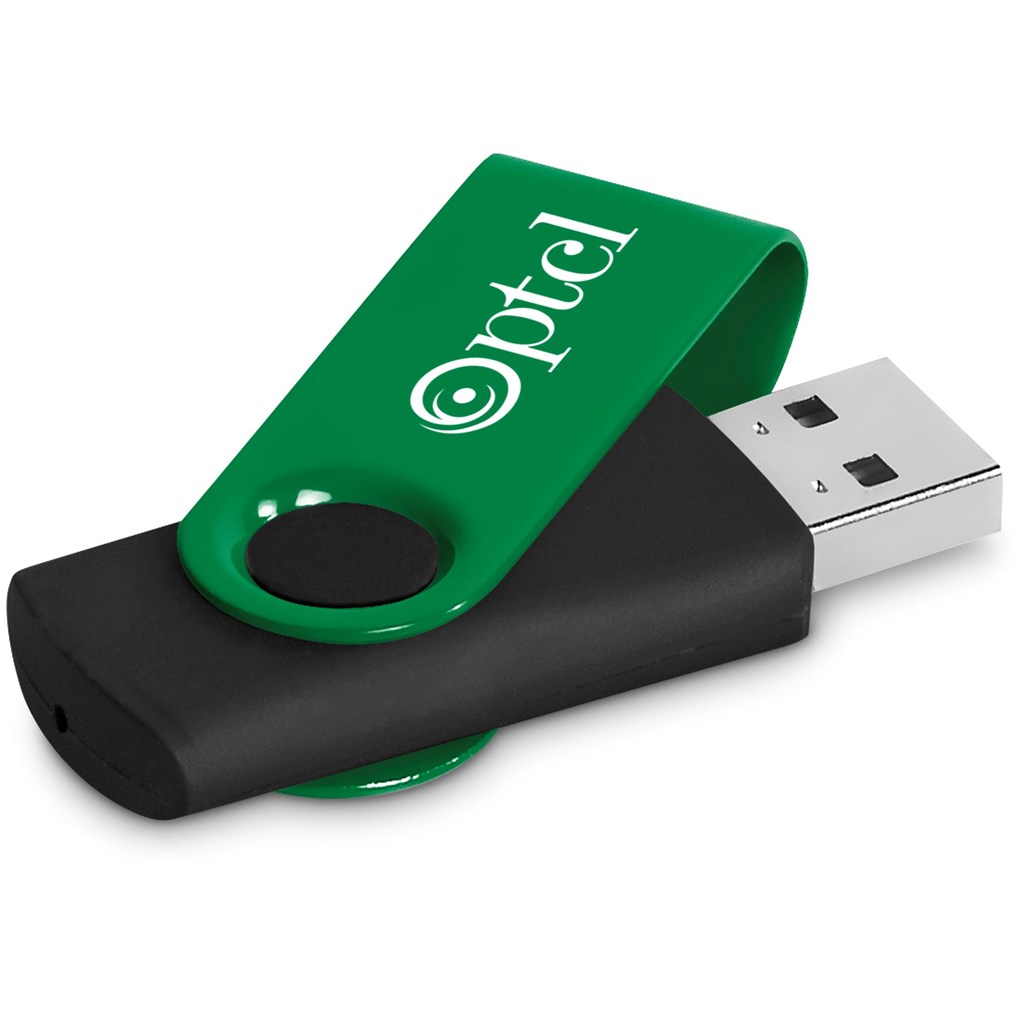 Axis Gyro Black Flash Drive - 8GB